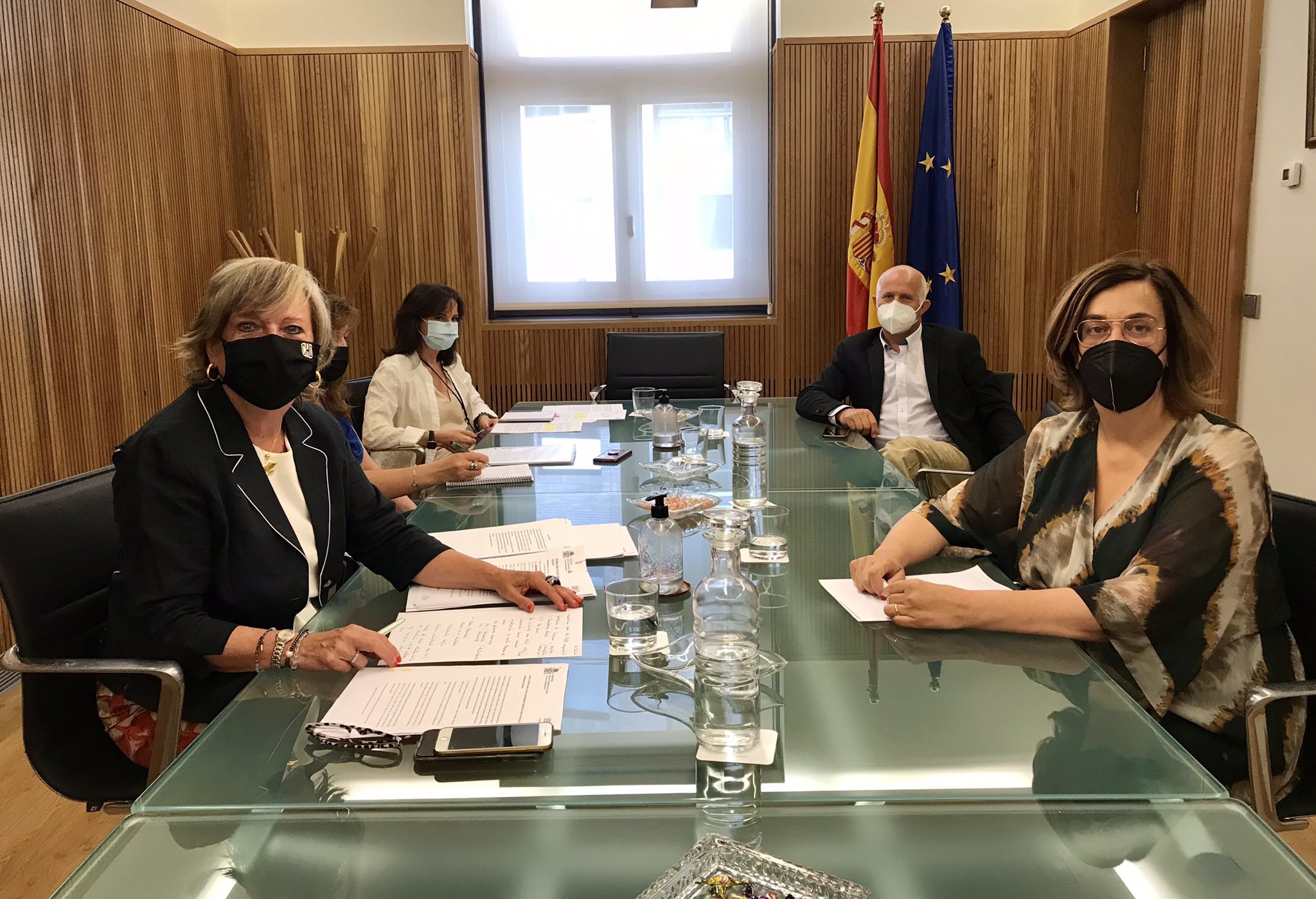 La presidenta de la CHD se reúne con la presidenta de la Diputación de Palencia La presidenta de la CHD se reúne con la presidenta de la Diputación de Palencia