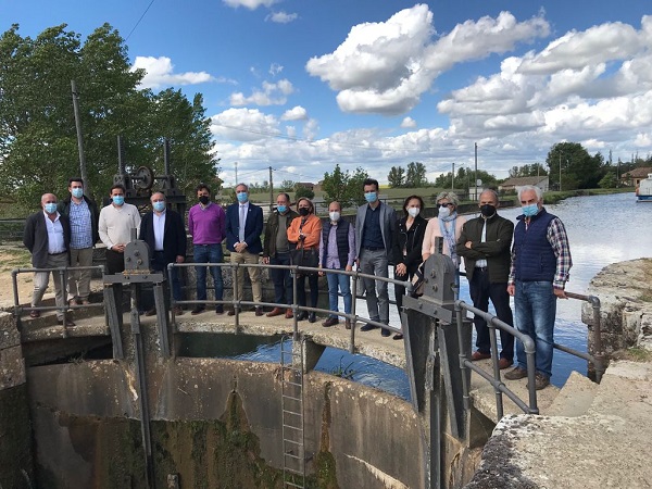 La CHD se reúne con alcaldes de Ayuntamientos palentinos del Canal de Castilla para impulsar el valor patrimonial de esta infraestructura