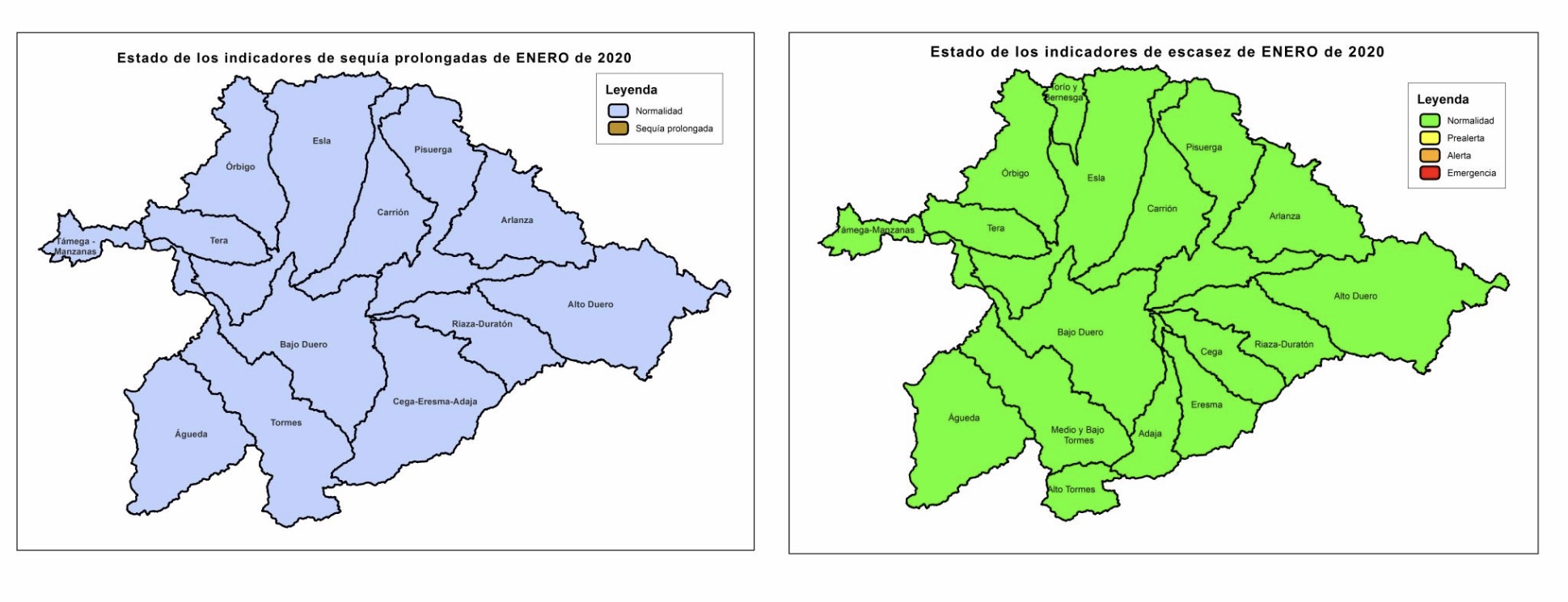 La CHD declara la salida de la situación excepcional por sequía extraordinaria en las zonas Cega, Adaja y Alto Tormes