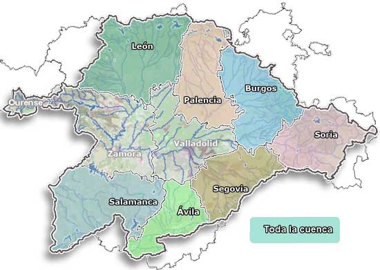 Mapa de acceso a información: situación embalses CHD