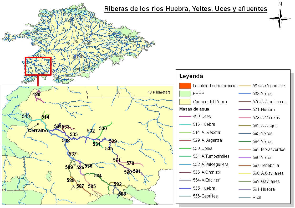 Riberas de los ríos Huebra, Yelte, Uces y afluentes Riberas de los ríos Huebra, Yelte, Uces y afluentes