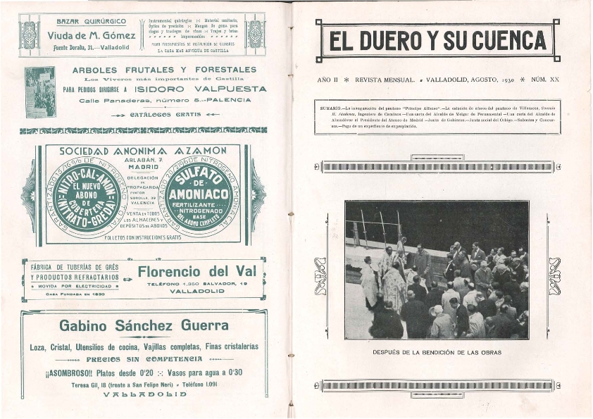 El Duero y su cuenca 1930 - Inaguración de Camporredondo Vol. 10
